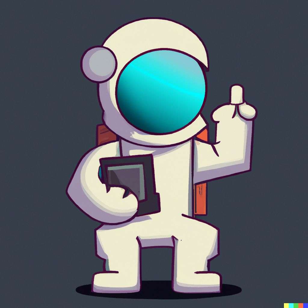 an astronaut, game design